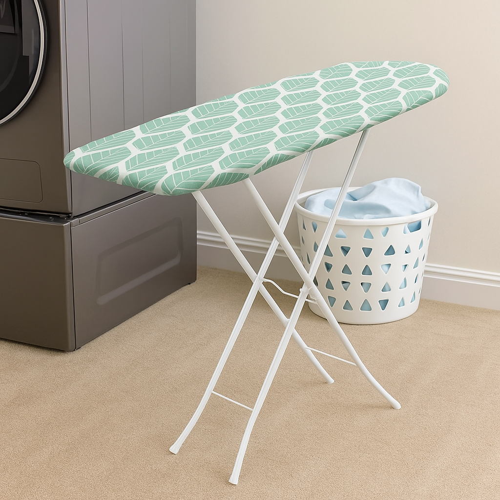 Tabla De Planchar Básica Hojas 106x30 Cm Verde