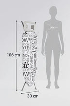 Tabla De Planchar Plegable 106x30cm Base Porta Plancha Letras