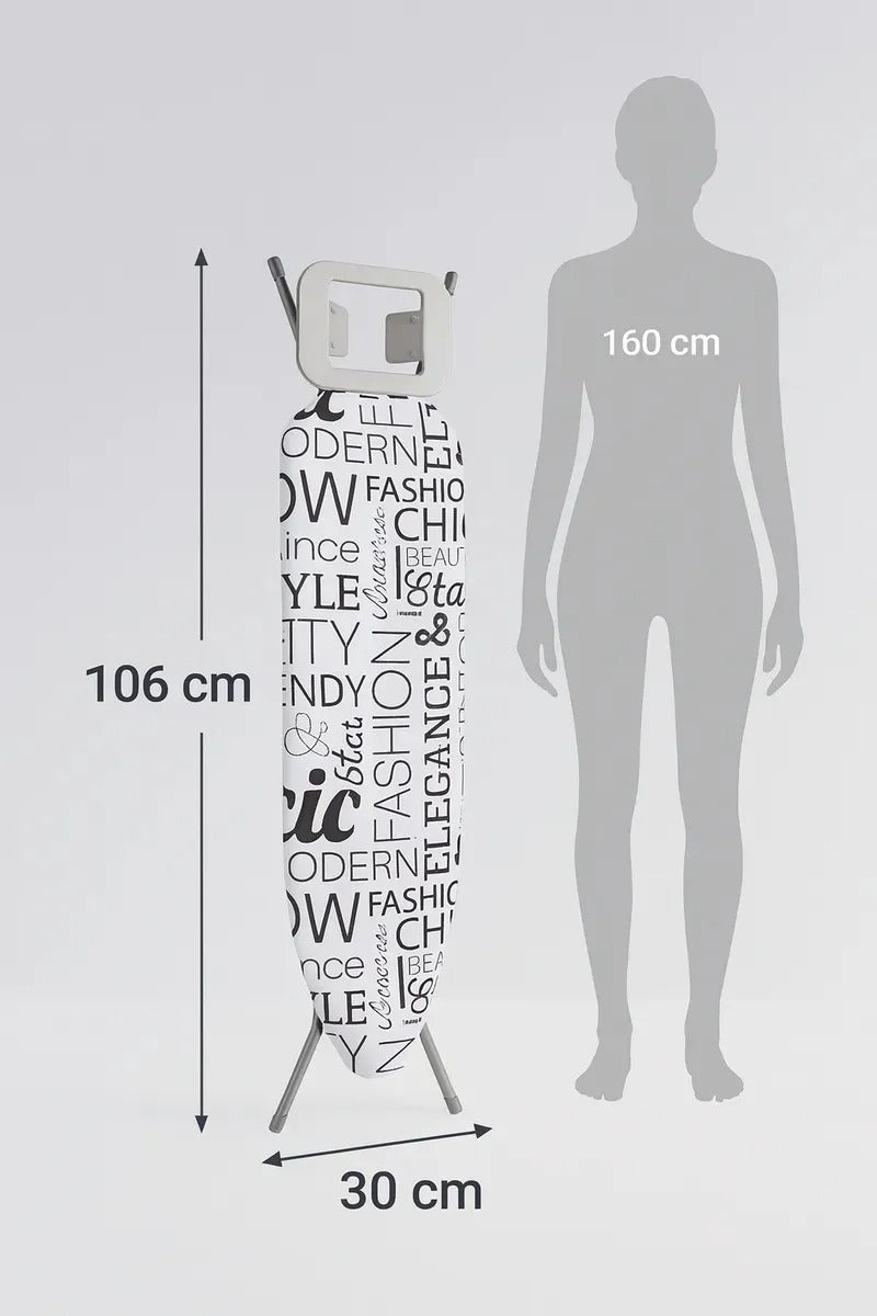 Tabla De Planchar Plegable 106x30cm Base Porta Plancha Letras