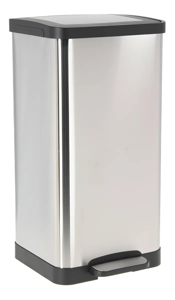 Basurero Moderno De 15 Litros Acero Inoxidable