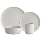 Juego Loza 16 Piezas Cerámica Polonia Blanco Mesa